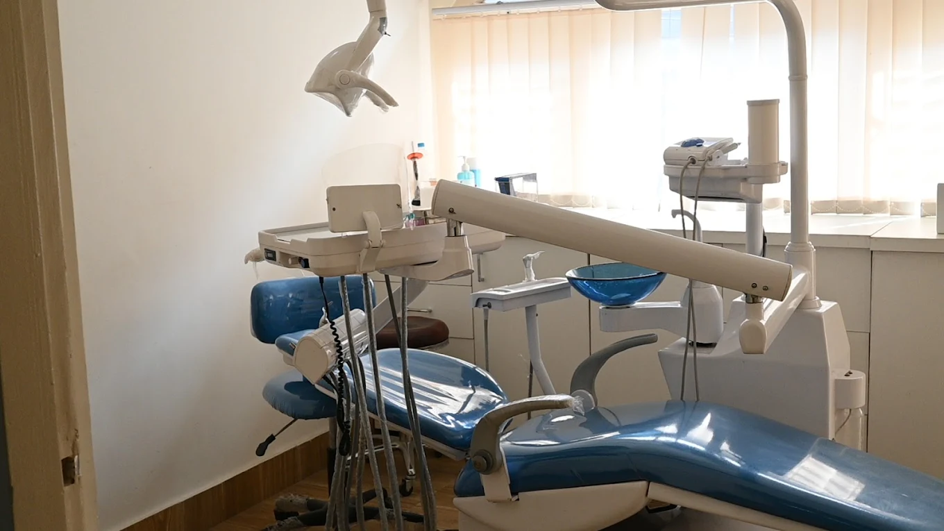 Modern dental chair and equipment at Gums & Giggles Kathmandu