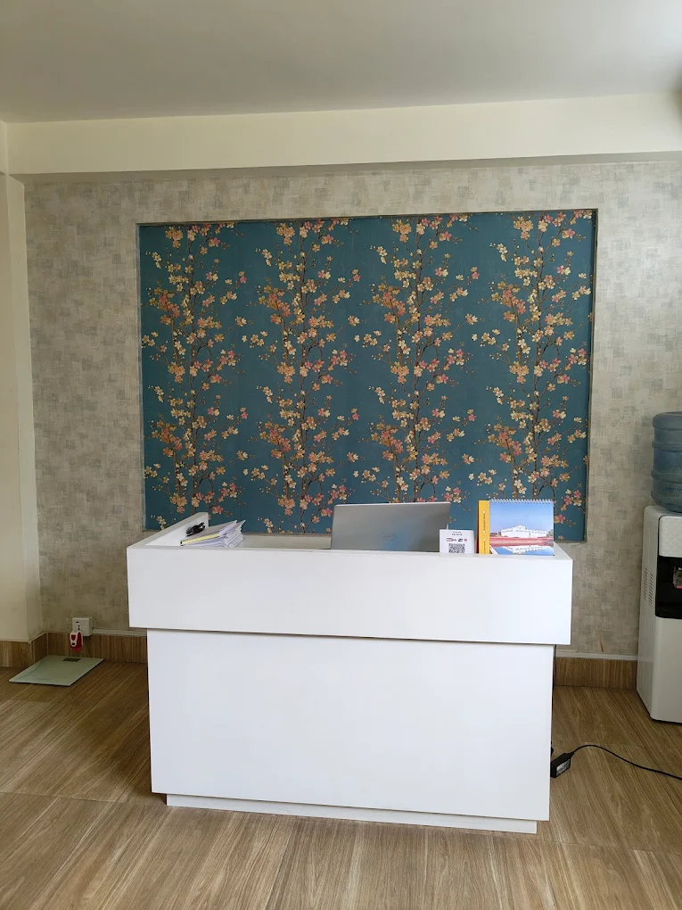 Reception area at Gums & Giggles Dental Clinic in Kathmandu